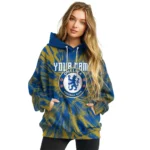 Customized Chelsea Tie Dye Pattern Royal Blue Hoodie Best Selling