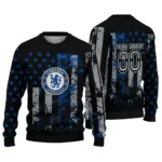 Customized Chelsea Vintage Usa Flag Black Sweater Best Selling