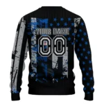 Customized Chelsea Vintage Usa Flag Black Sweater Best Selling