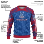 Customized Crystal Palace Chevron Pattern Blue Sweater Best Selling