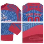 Customized Crystal Palace Chevron Pattern Blue Sweater Best Selling