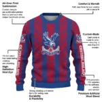 Customized Crystal Palace Chevron Rows Blue Sweater Best Selling