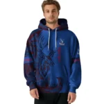Customized Crystal Palace Deer Silhouette Blue Hoodie Best Selling