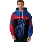 Customized Crystal Palace Grim Reaper Blue Black Hoodie Best Selling