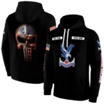 Customized Crystal Palace Punisher Skull Black Hoodie Best Selling