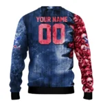Customized Crystal Palace Skull Collage Blue Sweater Best Selling