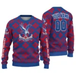 Customized Crystal Palace Snowflake Matrix Blue Sweater Best Selling
