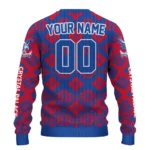 Customized Crystal Palace Snowflake Matrix Blue Sweater Best Selling