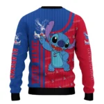 Customized Crystal Palace Stitch Art Prints Blue Sweater Best Selling