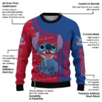 Customized Crystal Palace Stitch Art Prints Blue Sweater Best Selling
