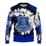 Customized Everton Burst Swirl Royal Blue Sweater Best Selling