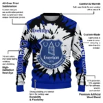 Customized Everton Burst Swirl Royal Blue Sweater Best Selling
