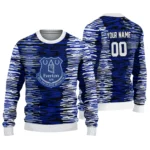 Customized Everton Camouflage Stripe Royal Blue White Sweater Best Selling