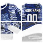 Customized Everton Camouflage Stripe Royal Blue White Sweater Best Selling