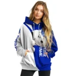 Customized Everton Peeking Snoopy Royal Blue Hoodie Best Selling
