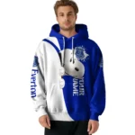 Customized Everton Peeking Snoopy Royal Blue Hoodie Best Selling