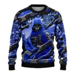 Customized Everton Skull Horde Royal Blue Sweater Best Selling