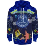 Customized Everton Spongebob Patrick Star Royal Blue Navy Hoodie Best Selling