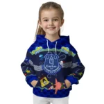Customized Everton Spongebob Patrick Star Royal Blue Navy Hoodie Best Selling