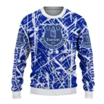 Customized Everton Streak Overlay Royal Blue Sweater Best Selling