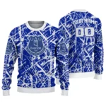 Customized Everton Streak Overlay Royal Blue Sweater Best Selling