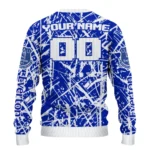 Customized Everton Streak Overlay Royal Blue Sweater Best Selling