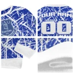 Customized Everton Streak Overlay Royal Blue Sweater Best Selling