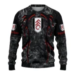 Customized Fulham Antlers Pattern Black Sweater Best Selling