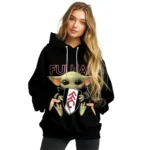 Customized Fulham Baby Yoda Black Hoodie Best Selling
