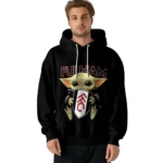 Customized Fulham Baby Yoda Black Hoodie Best Selling