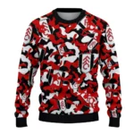 Customized Fulham Camouflage Motif Sweater Best Selling