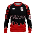 Customized Fulham Flame Border Black Sweater Best Selling