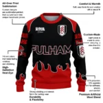 Customized Fulham Flame Border Black Sweater Best Selling