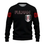 Customized Fulham Flame Outline Black Sweater Best Selling