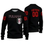 Customized Fulham Flame Outline Black Sweater Best Selling