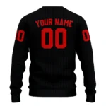 Customized Fulham Flame Outline Black Sweater Best Selling