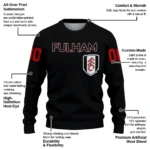 Customized Fulham Flame Outline Black Sweater Best Selling