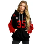Customized Fulham Minimal Design Black Hoodie Best Selling