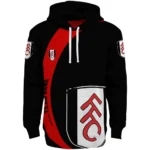 Customized Fulham Minimalist Design Black Hoodie Best Selling