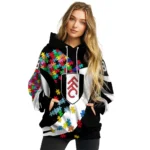 Customized Fulham Puzzle Pieces Black Hoodie Best Selling