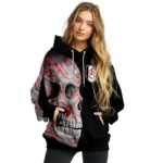 Customized Fulham Skull Motif Black Hoodie Best Selling