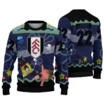 Customized Fulham Spongebob Designs Blue Sweater Best Selling
