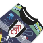 Customized Fulham Spongebob Designs Blue Sweater Best Selling