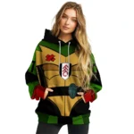Customized Fulham Superhero Armor Black Green Hoodie Best Selling