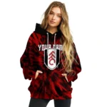 Customized Fulham Tie Dye Pattern Black Hoodie Best Selling