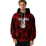 Customized Fulham Tie Dye Pattern Black Hoodie Best Selling