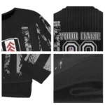 Customized Fulham Vintage Usa Flag Black Sweater Best Selling