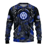 Customized Inter Milan Antlers Pattern Blue Black Sweater Best Selling