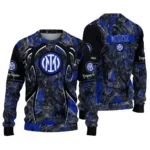 Customized Inter Milan Antlers Pattern Blue Black Sweater Best Selling