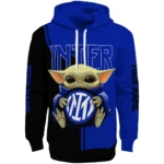 Customized Inter Milan Baby Yoda Blue Black Hoodie Best Selling